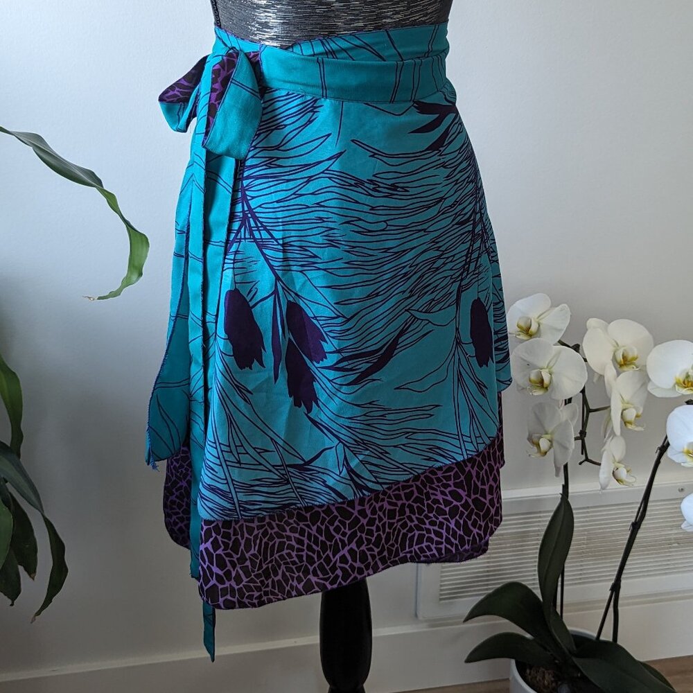 SoldCustom made wrap skirt